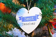 Best Teacher in Heart shape decor
